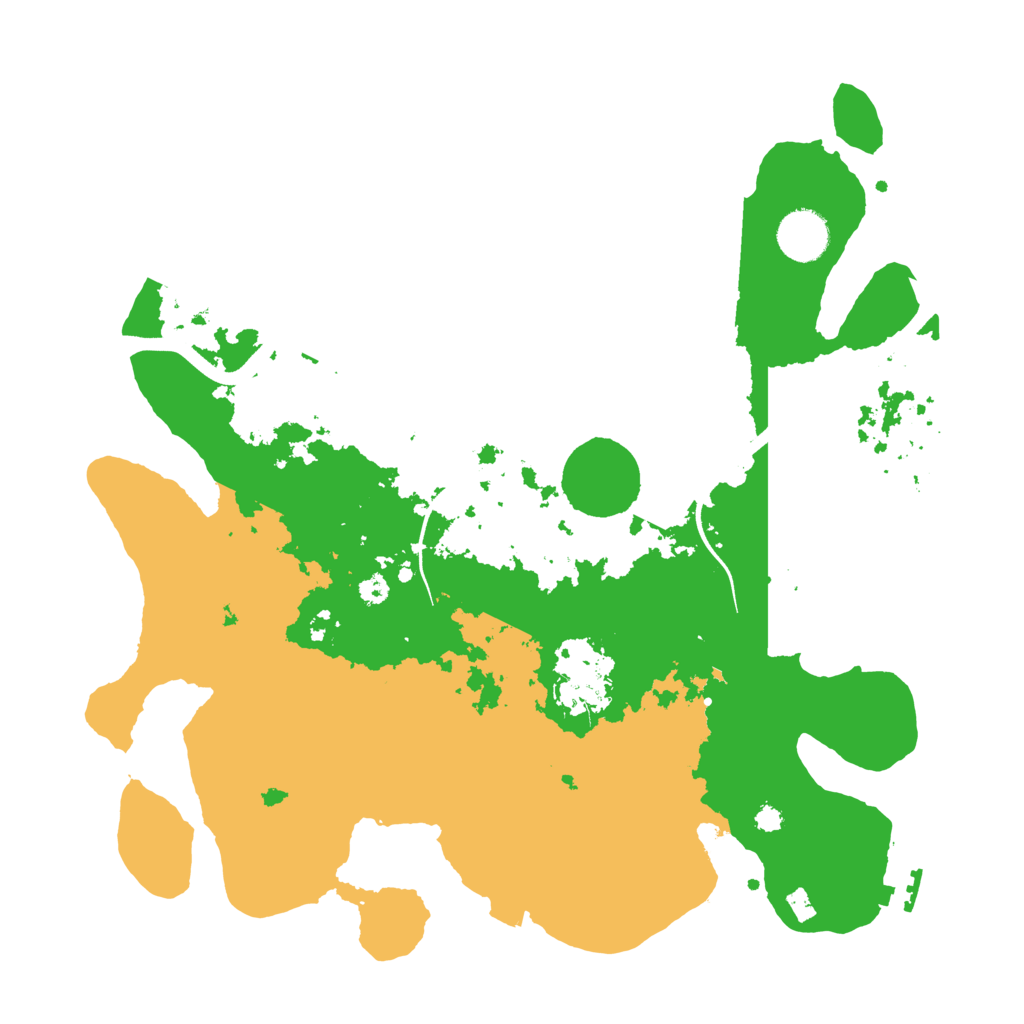 Biome Rust Map: Procedural Map, Size: 3500, Seed: 4833532