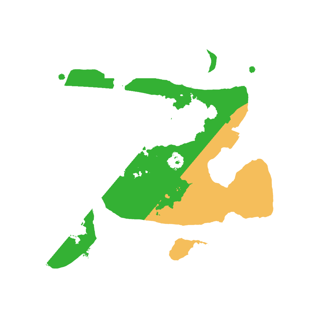 Biome Rust Map: Procedural Map, Size: 2000, Seed: 5215