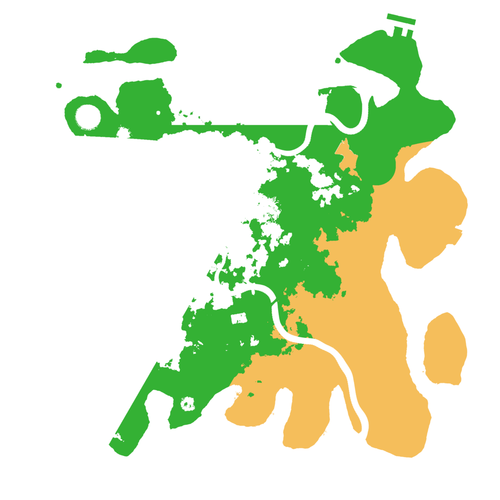 Biome Rust Map: Procedural Map, Size: 3500, Seed: 810508203