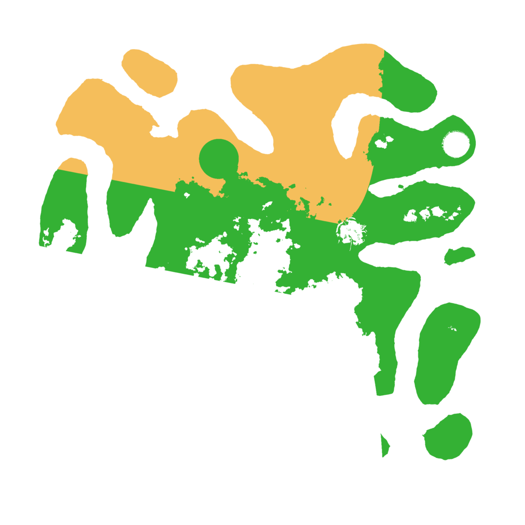 Biome Rust Map: Barren, Size: 3500, Seed: 357803