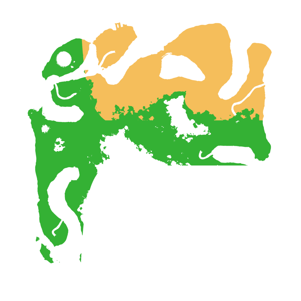 Biome Rust Map: Procedural Map, Size: 3500, Seed: 1830528