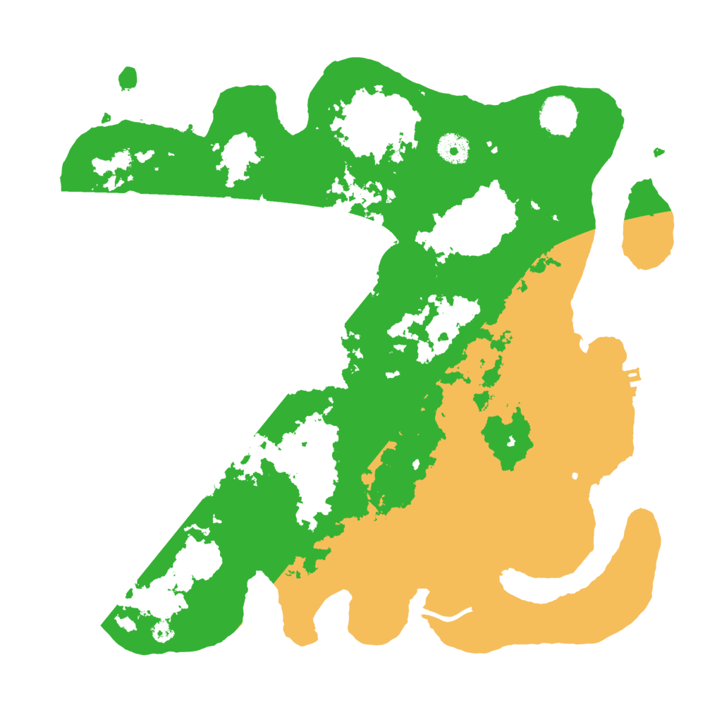 Biome Rust Map: Procedural Map, Size: 3500, Seed: 90387