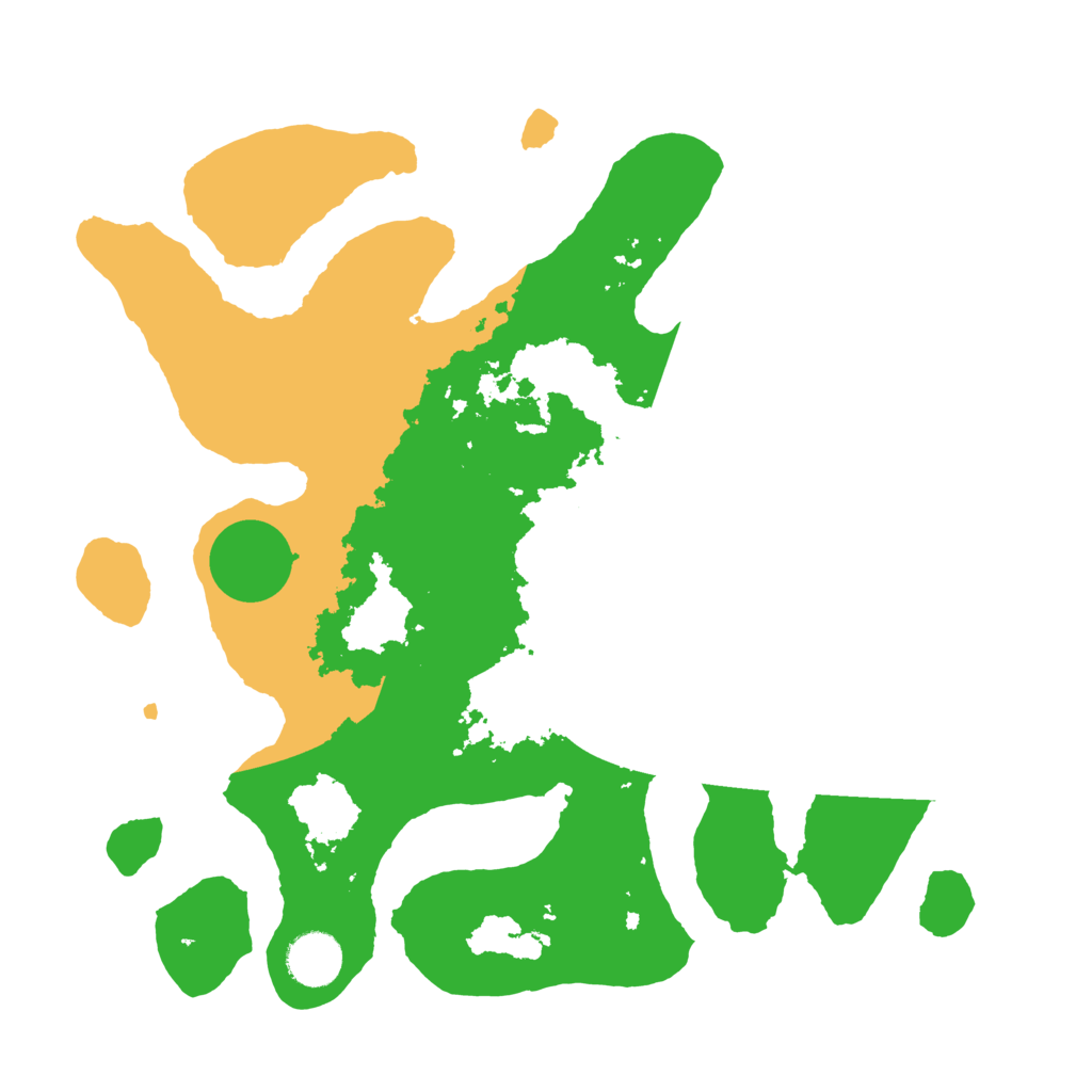 Biome Rust Map: Barren, Size: 3500, Seed: 4370919