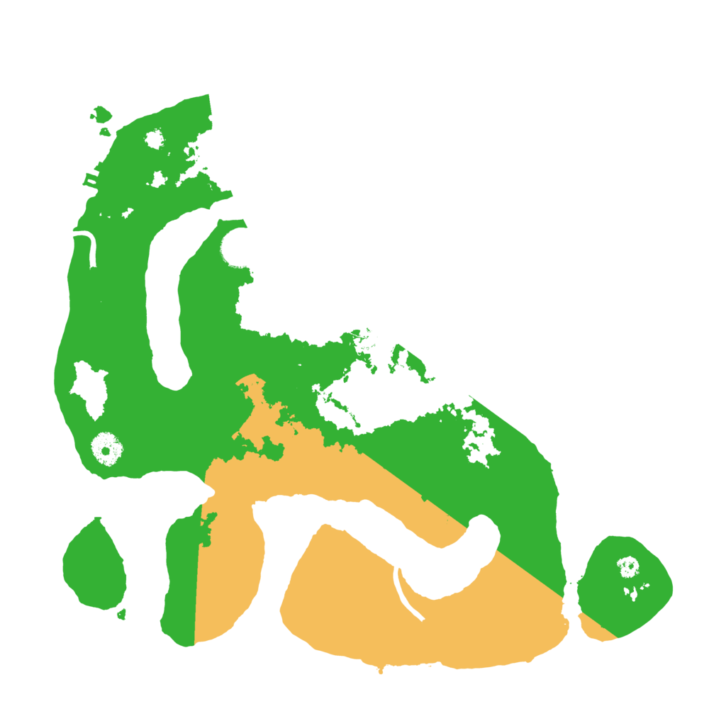 Biome Rust Map: Procedural Map, Size: 3500, Seed: 1459313