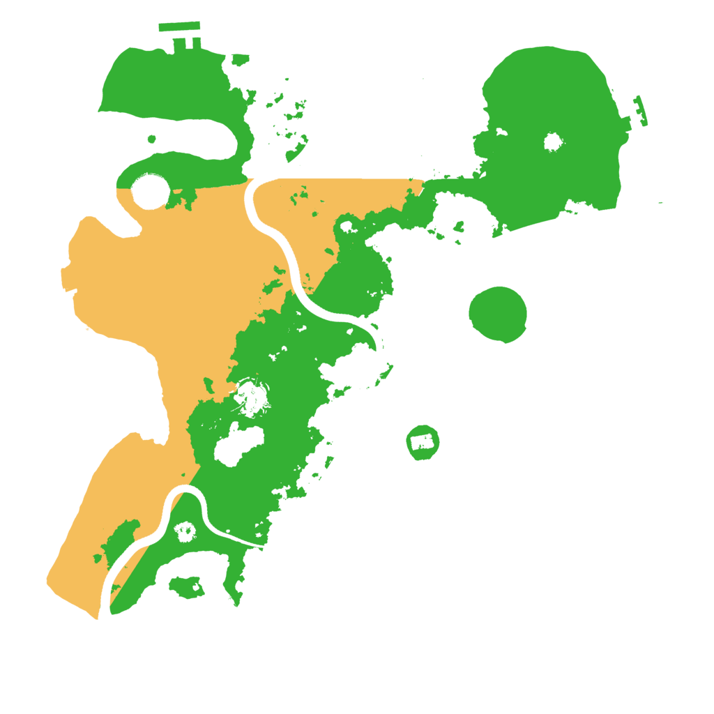 Biome Rust Map: Procedural Map, Size: 3500, Seed: 4281183