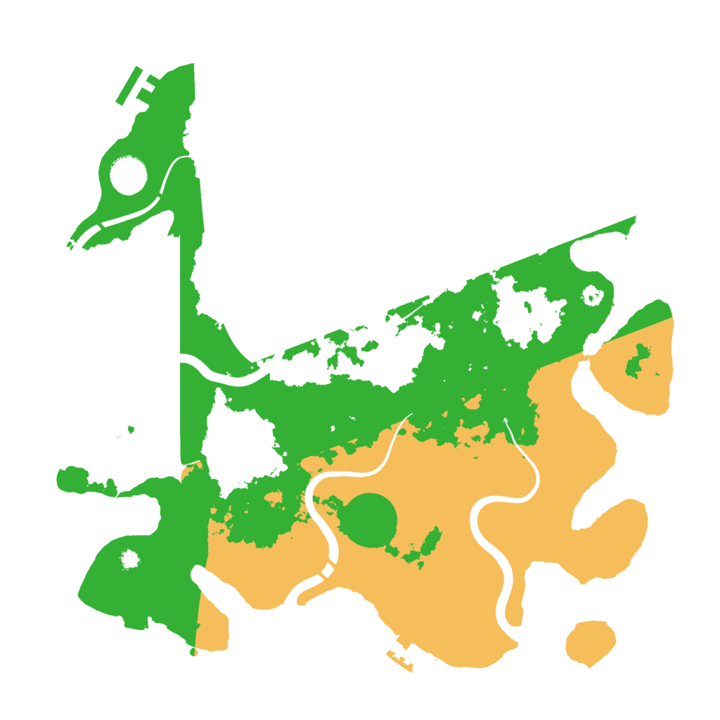 Biome Rust Map: Procedural Map, Size: 3500, Seed: 248900