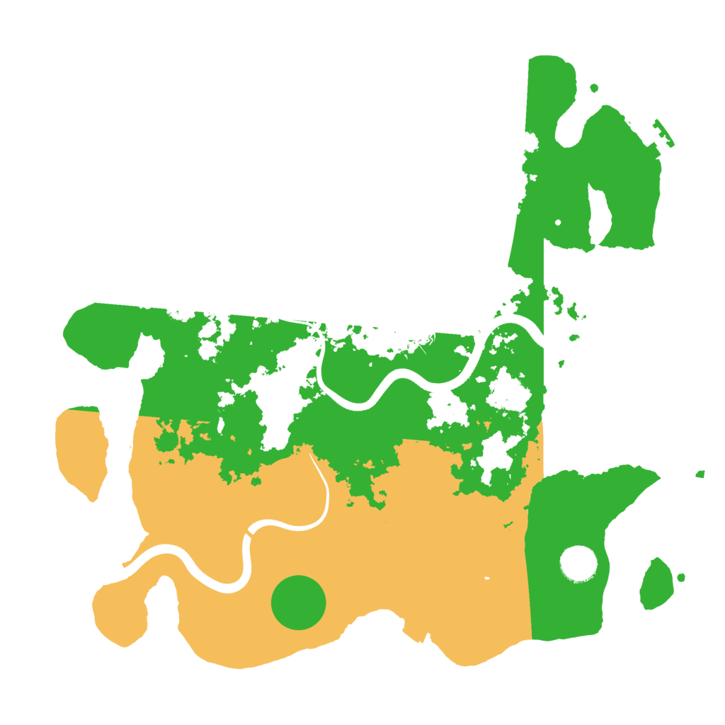 Biome Rust Map: Procedural Map, Size: 3500, Seed: 2810532