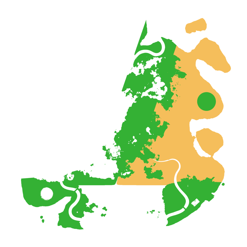 Biome Rust Map: Procedural Map, Size: 3500, Seed: 3393206