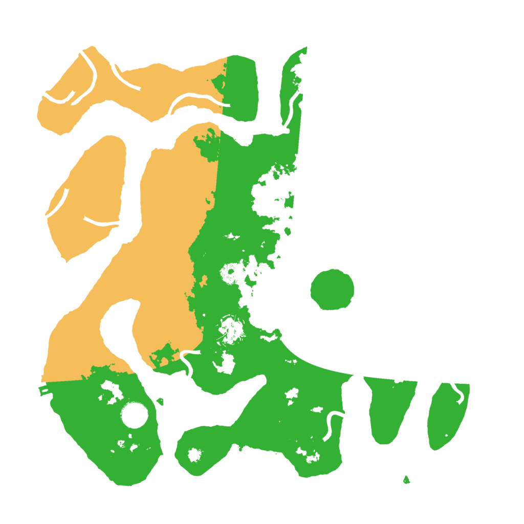 Biome Rust Map: Procedural Map, Size: 3500, Seed: 369538