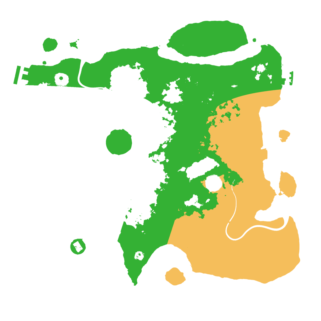 Biome Rust Map: Procedural Map, Size: 3500, Seed: 3723334