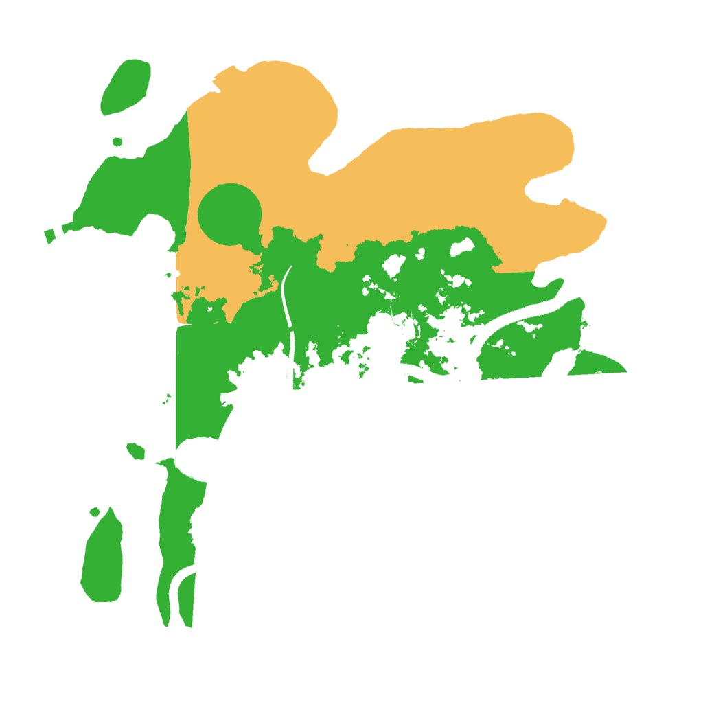 Biome Rust Map: Procedural Map, Size: 3000, Seed: 1615693775