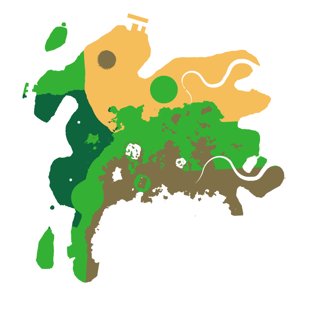 Biome Rust Map: Procedural Map, Size: 3000, Seed: 1615693775