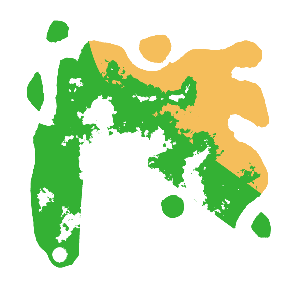 Biome Rust Map: Barren, Size: 3500, Seed: 1494534