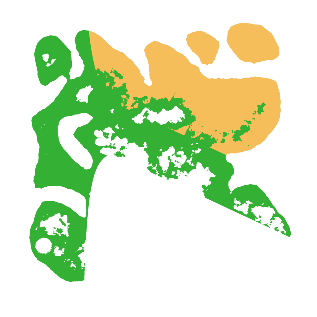 Biome Rust Map: Barren, Size: 3500, Seed: 355516