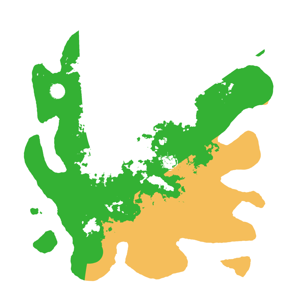 Biome Rust Map: Barren, Size: 3500, Seed: 644956