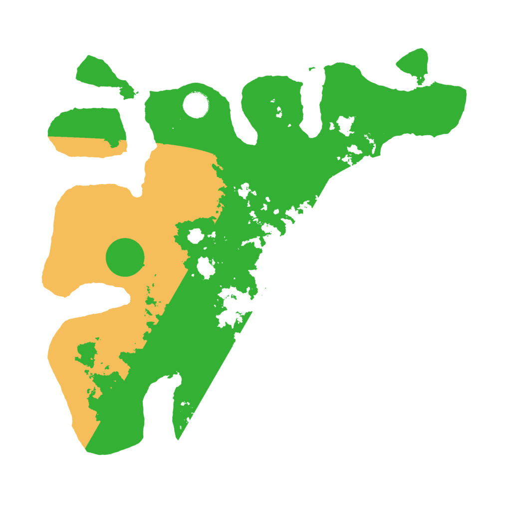 Biome Rust Map: Barren, Size: 3500, Seed: 583562