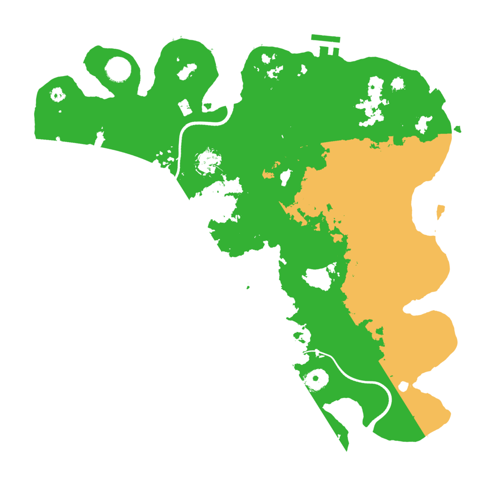 Biome Rust Map: Procedural Map, Size: 3500, Seed: 3383164