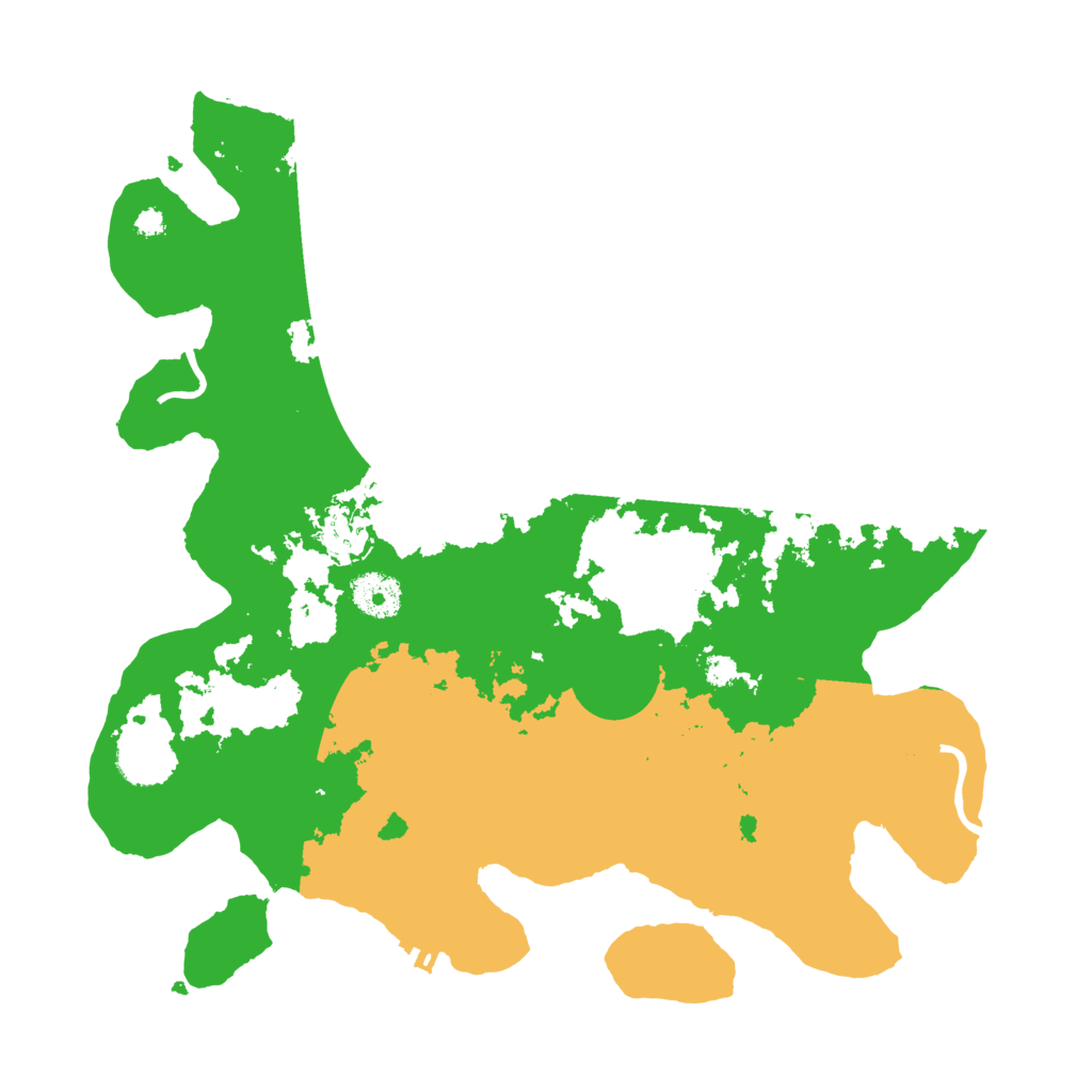 Biome Rust Map: Procedural Map, Size: 3500, Seed: 6076555
