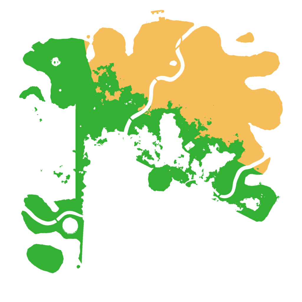 Biome Rust Map: Procedural Map, Size: 3500, Seed: 3281984