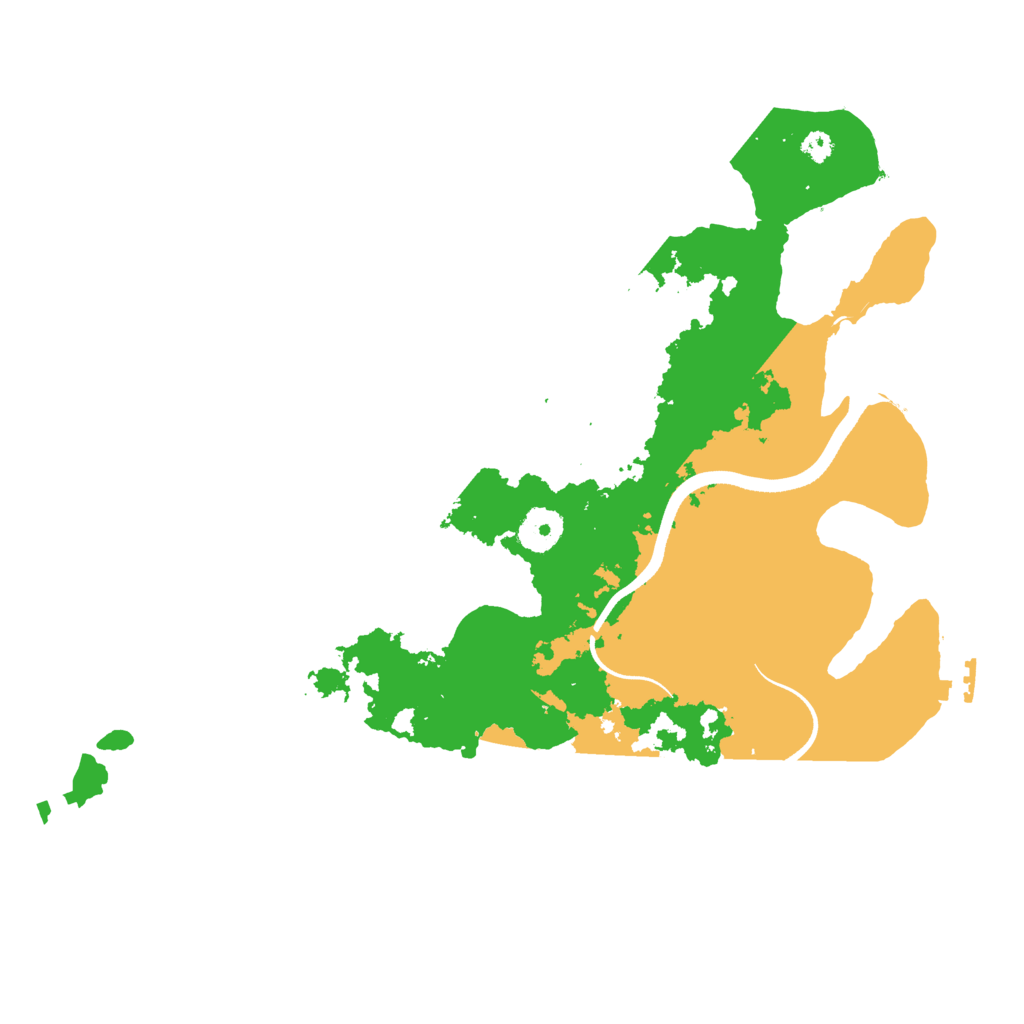 Biome Rust Map: Procedural Map, Size: 3500, Seed: 3723404