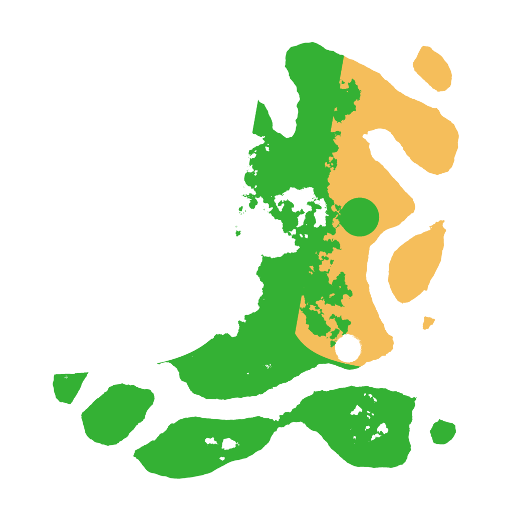 Biome Rust Map: Barren, Size: 3500, Seed: 3888528