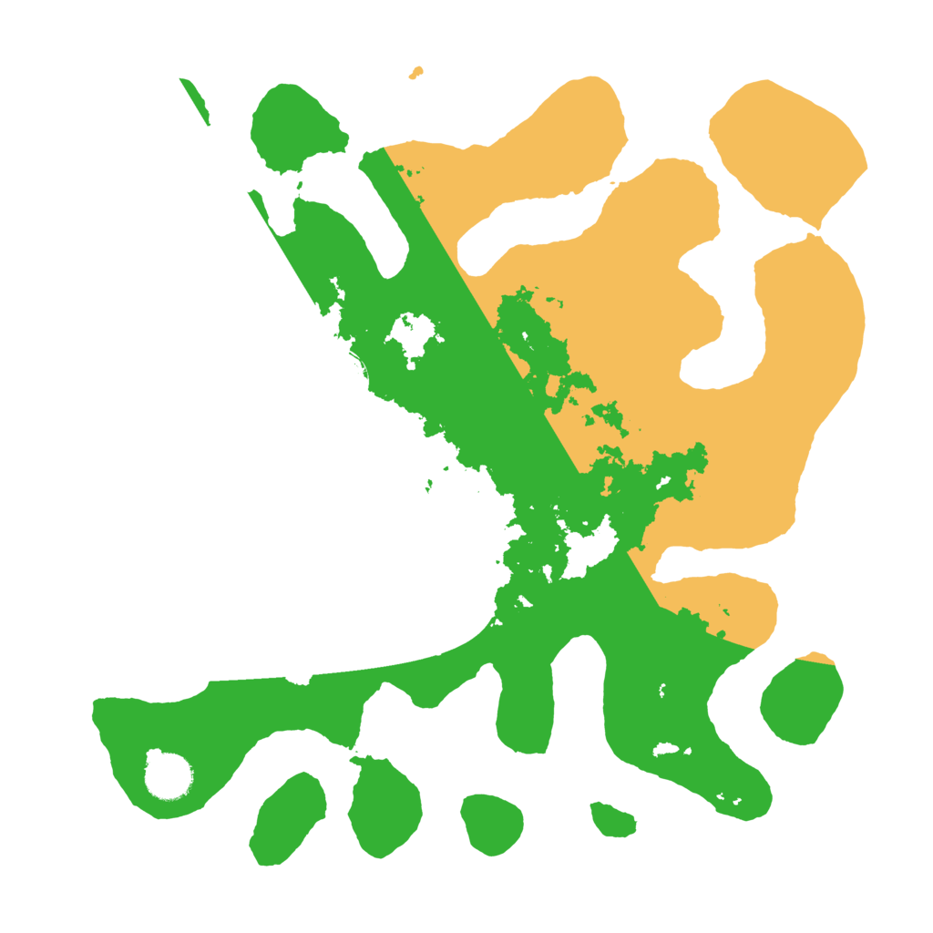 Biome Rust Map: Barren, Size: 3500, Seed: 2000527