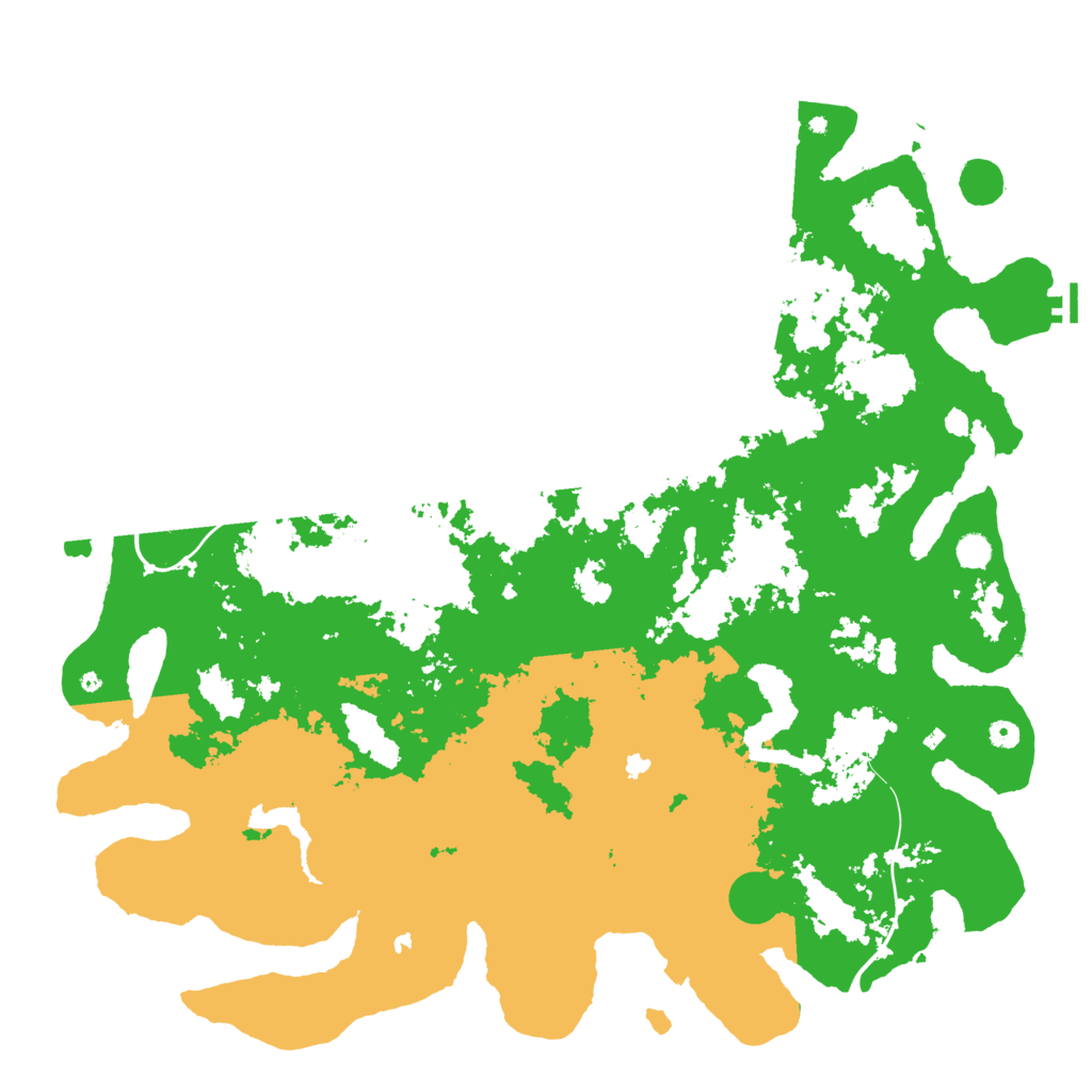 Biome Rust Map: Procedural Map, Size: 5500, Seed: 22