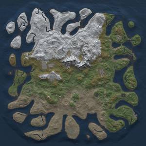 Thumbnail Rust Map: Procedural Map, Size: 5500, Seed: 22, 20 Monuments