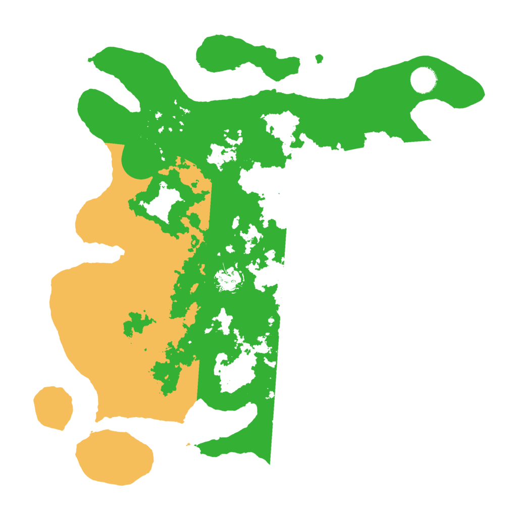 Biome Rust Map: Barren, Size: 3500, Seed: 740924