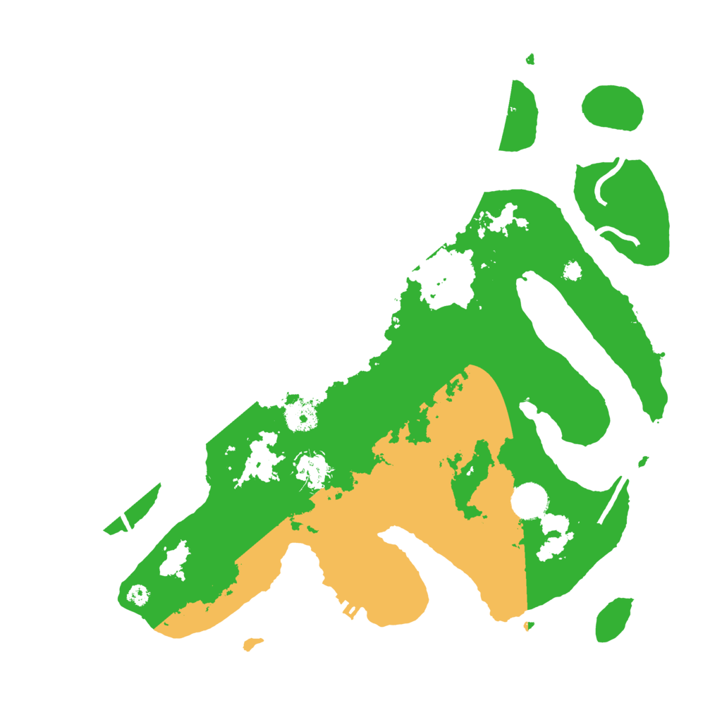 Biome Rust Map: Procedural Map, Size: 3500, Seed: 4598186
