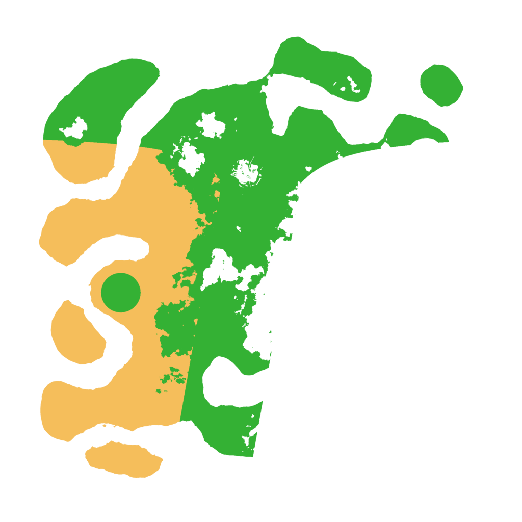 Biome Rust Map: Barren, Size: 3500, Seed: 5091554