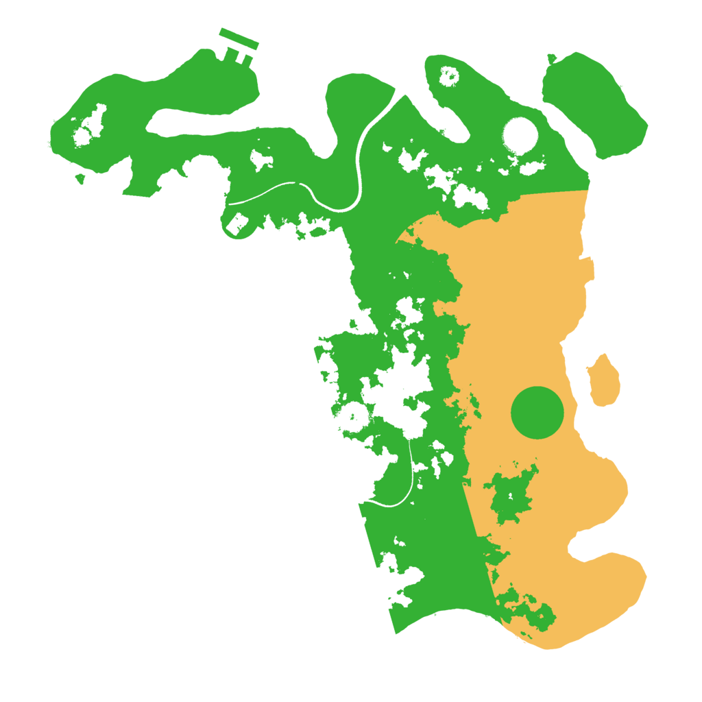 Biome Rust Map: Procedural Map, Size: 3500, Seed: 2599015