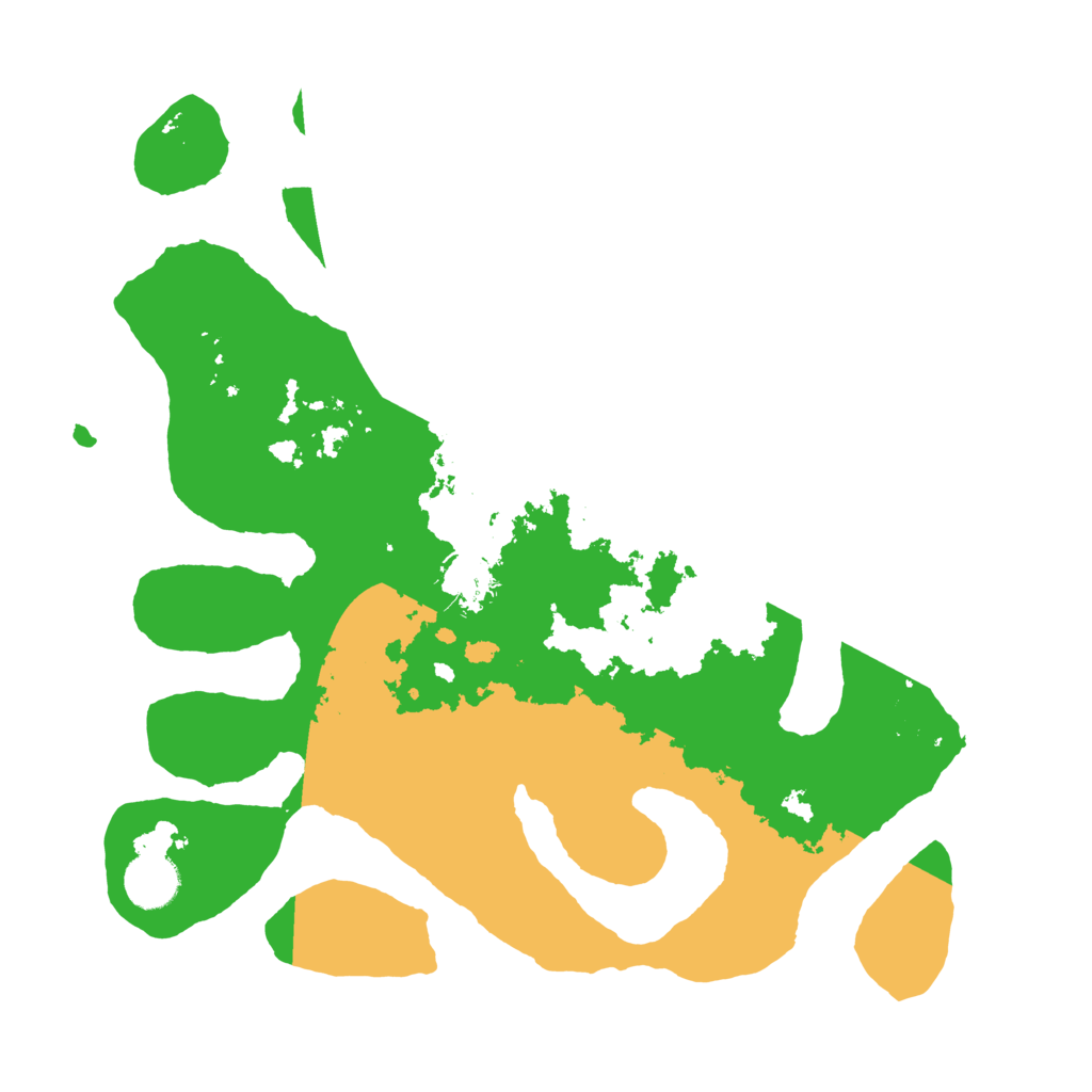 Biome Rust Map: Barren, Size: 3500, Seed: 554863