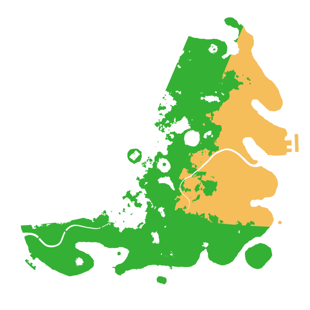 Biome Rust Map: Procedural Map, Size: 3500, Seed: 5643952