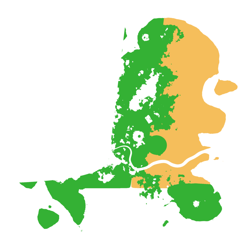 Biome Rust Map: Procedural Map, Size: 3500, Seed: 134398