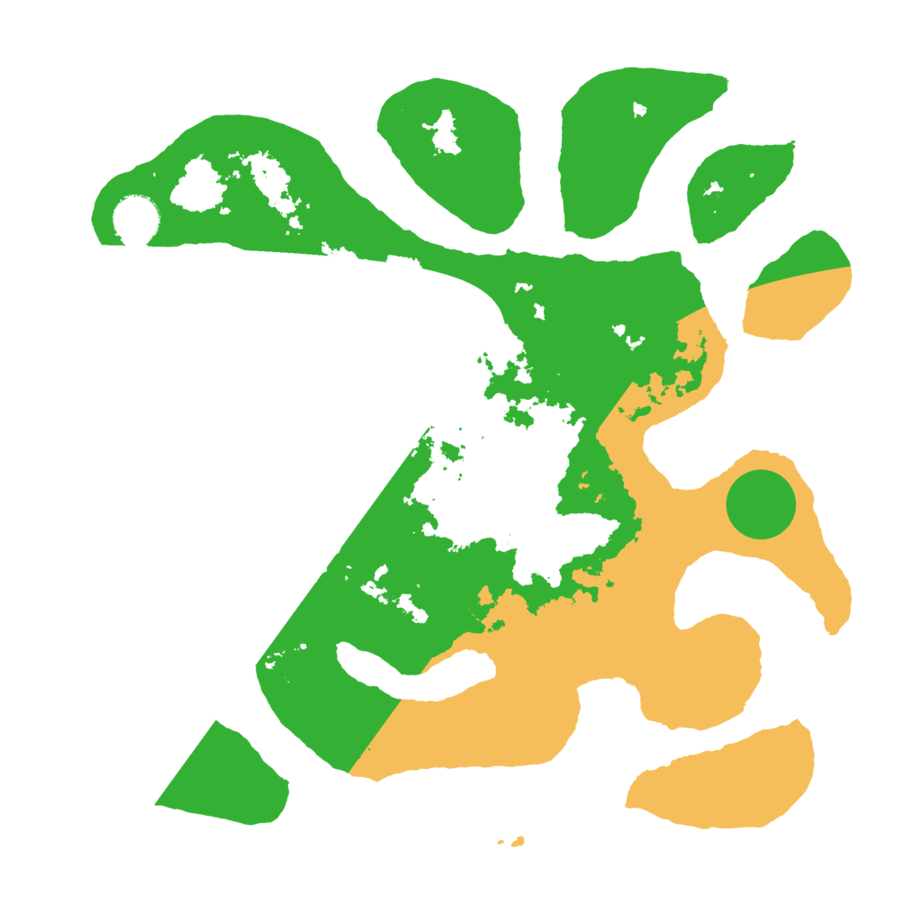 Biome Rust Map: Barren, Size: 3500, Seed: 5437353