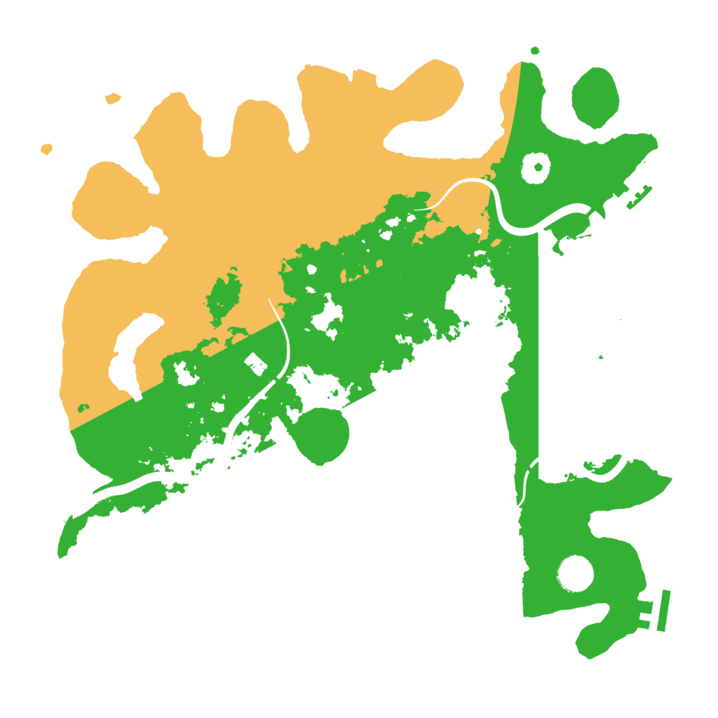 Biome Rust Map: Procedural Map, Size: 3500, Seed: 2686320