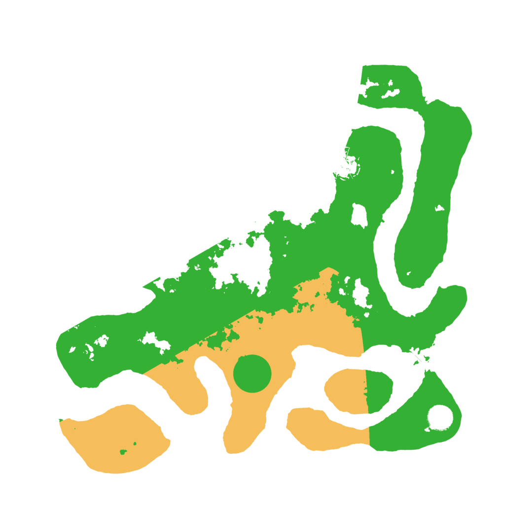 Biome Rust Map: Barren, Size: 3500, Seed: 5348092