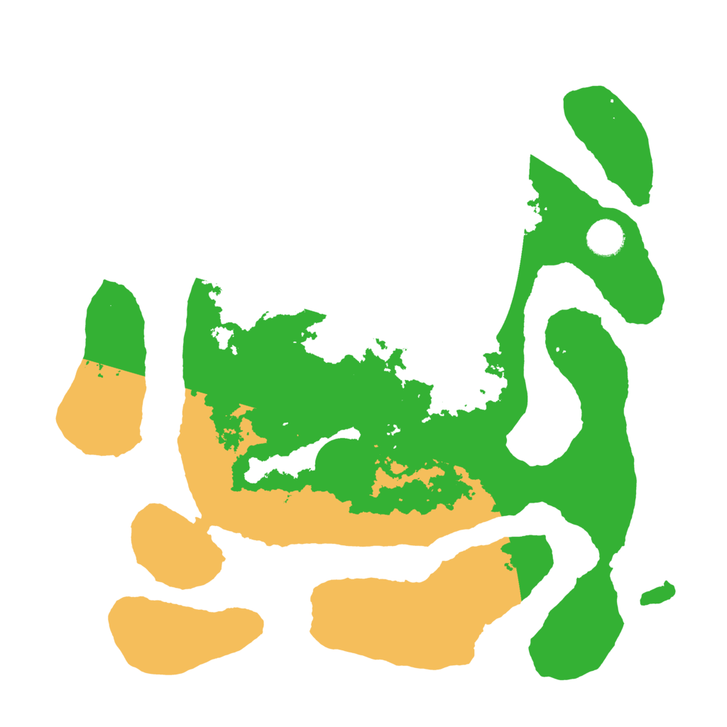 Biome Rust Map: Barren, Size: 3500, Seed: 558505