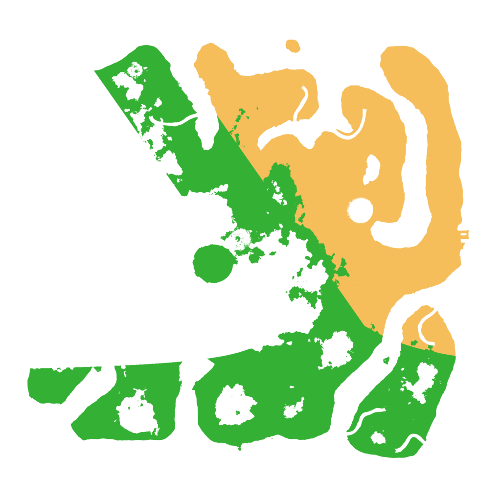 Biome Rust Map: Procedural Map, Size: 3500, Seed: 2245682