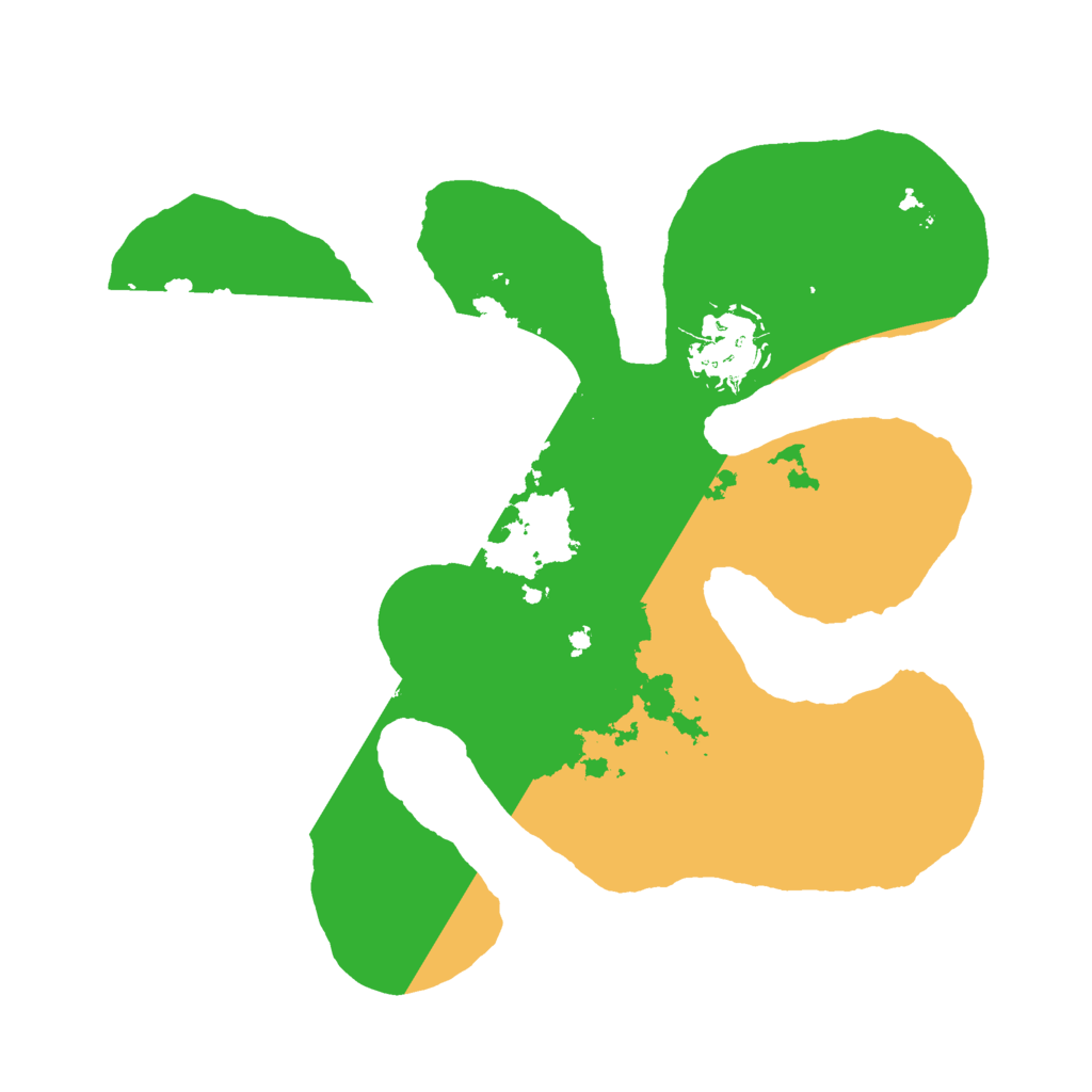 Biome Rust Map: Barren, Size: 2500, Seed: 180882