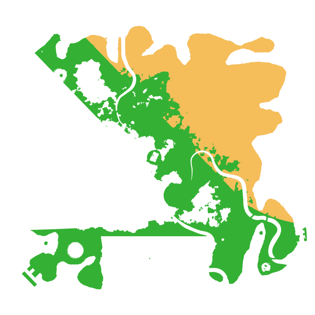 Biome Rust Map: Procedural Map, Size: 3500, Seed: 2105079223