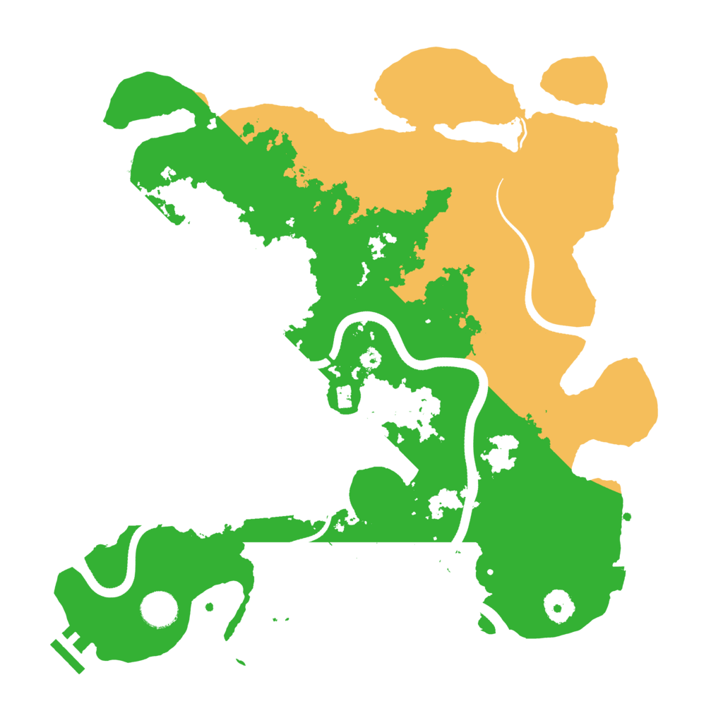 Biome Rust Map: Procedural Map, Size: 3500, Seed: 4265796