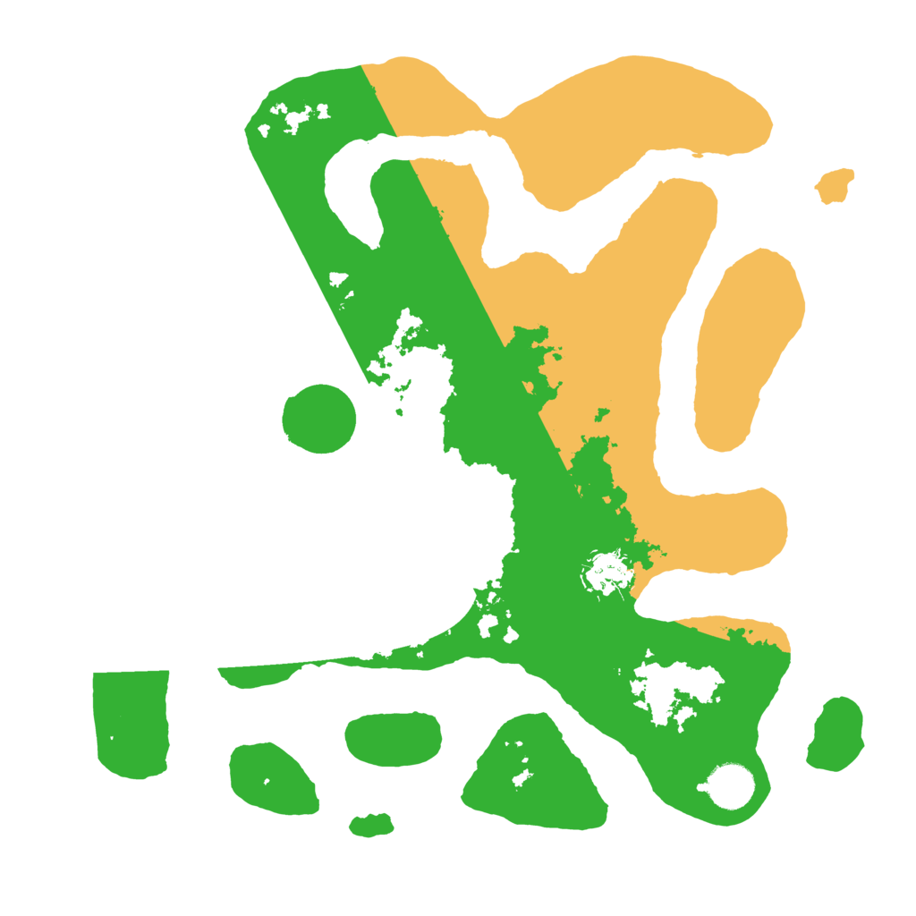 Biome Rust Map: Barren, Size: 3500, Seed: 6111072