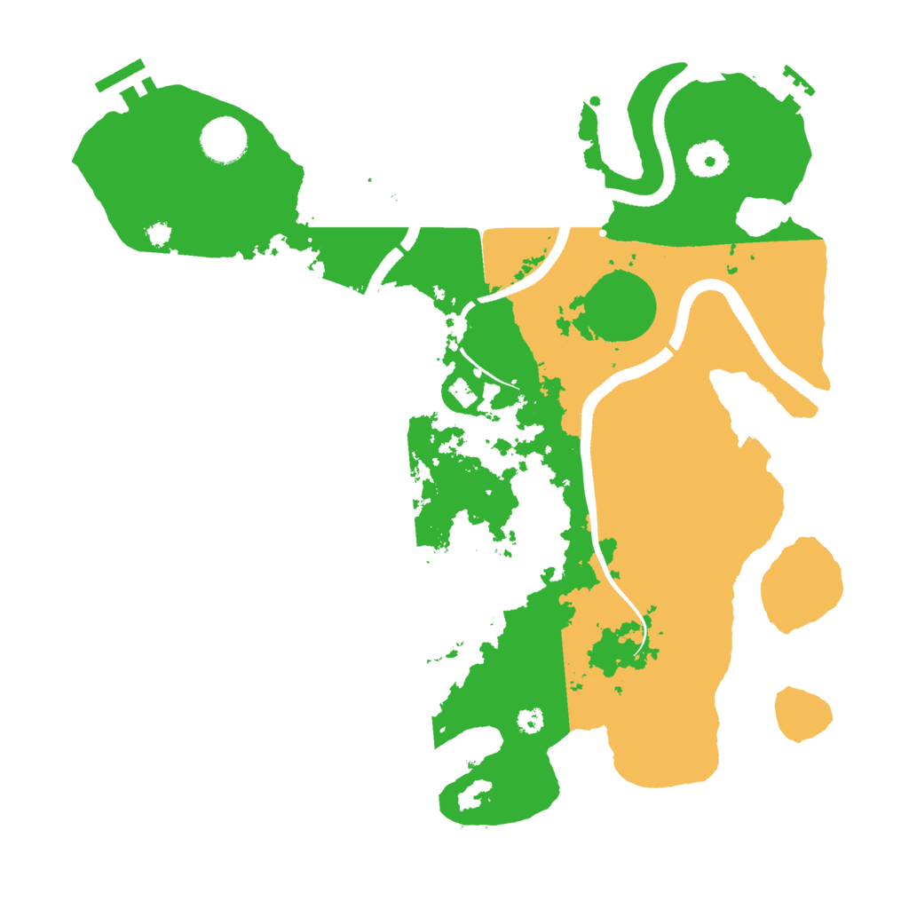 Biome Rust Map: Procedural Map, Size: 3500, Seed: 1251056