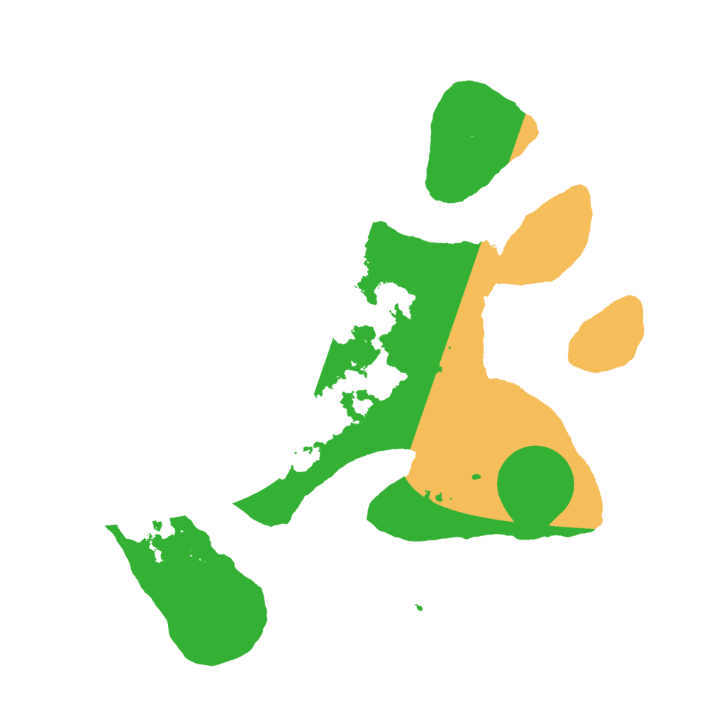 Biome Rust Map: Barren, Size: 2500, Seed: 43776