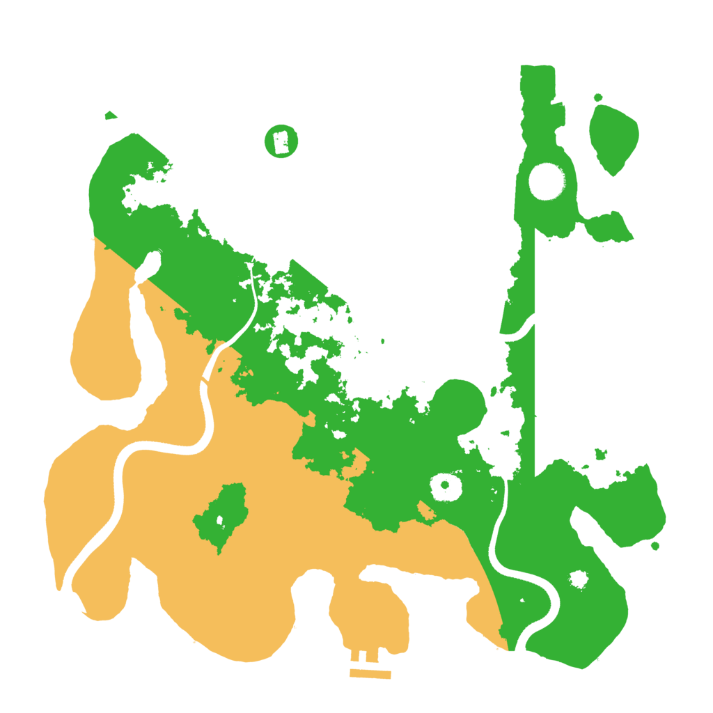 Biome Rust Map: Procedural Map, Size: 3500, Seed: 3914340