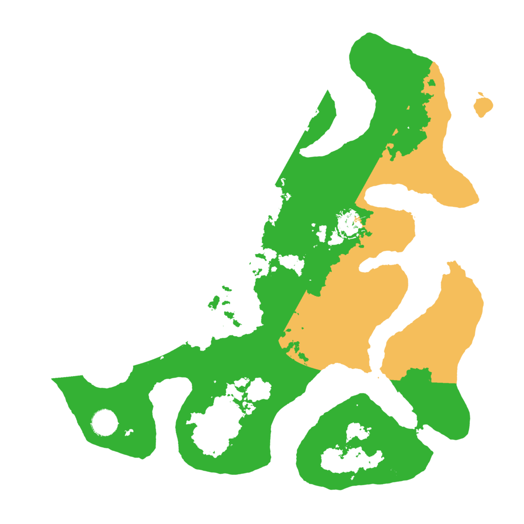 Biome Rust Map: Barren, Size: 3500, Seed: 6278930