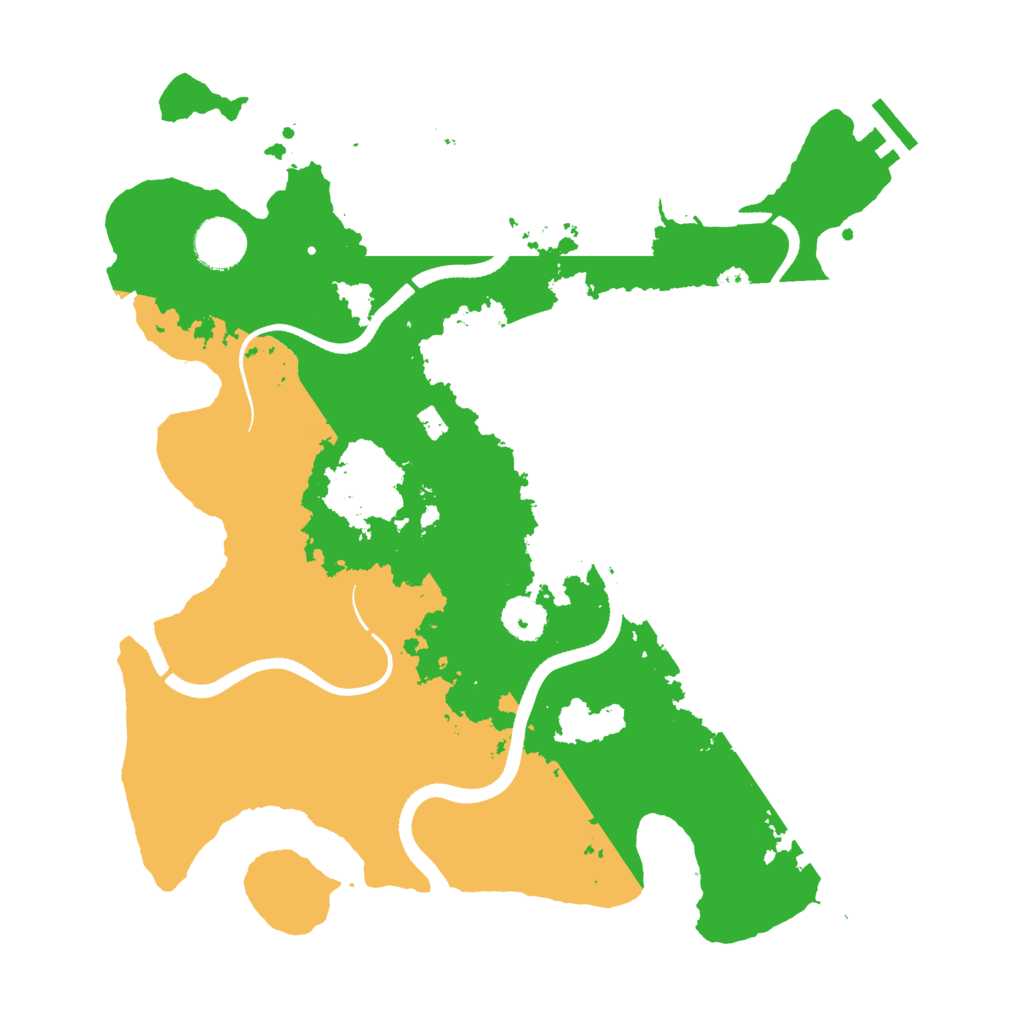 Biome Rust Map: Procedural Map, Size: 3500, Seed: 1236709