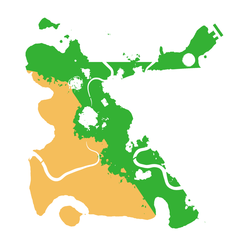 Biome Rust Map: Procedural Map, Size: 3500, Seed: 1236709